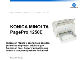 PagePro 1250E Cambio de Consumibles