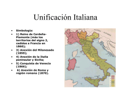 Unificación Italiana