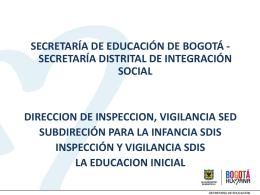 Educación Inicial - Educación Bogotá