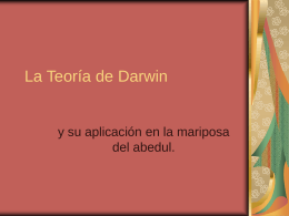 La Teoría de Darwin y Mariposa del abedul