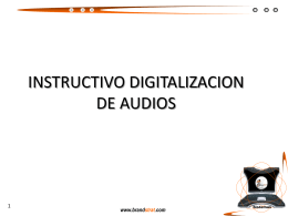 Digitalización audios