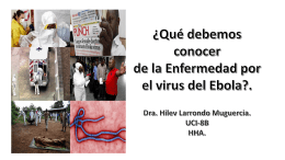 Conferencia educación médica continuada Ébola