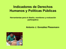 Indicadores de Derechos Humanos y Políticas Públicas