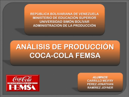 Sector al que pertenece: Coca-Cola FEMSA - ADM-DE-LA