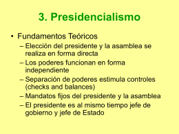 3. Presidencialismo