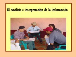 Técnicas para el Análisis e interpretación de la información