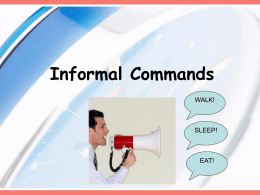 Informal tú commands