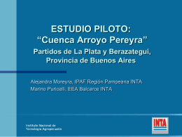 Estudio Piloto de la Cuenca del Arroyo Pereyra