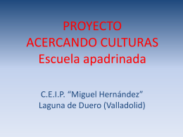 Acercando culturas - CEIP Miguel Hernández
