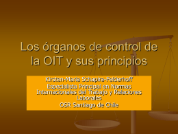 Los órganos de control de la OIT y sus principios