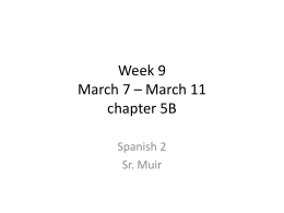 Week 7 Feb 21 – Feb 25 chapter 7