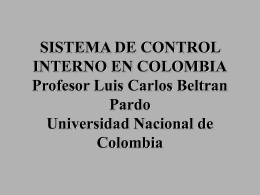 sistema de control interno en colombia - UN Virtual