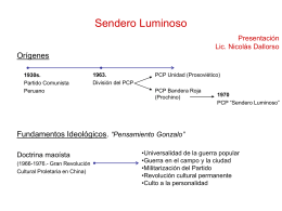 Sendero Luminoso (pps) - Facultad de Derecho