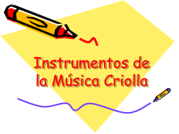 Instrumentos de la Música Criolla