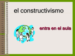 El Constructivismo - Redes profesionales de CEPIndalo