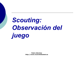 Scouting: Observación del juego