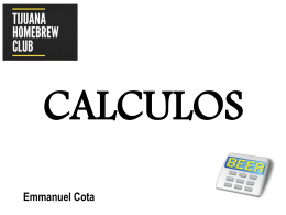 Presentacion CALCULOS - Tijuana Homebrew Club