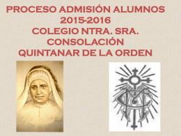 Admision 2015-2016 - Colegio de la Consolación de Quintanar de