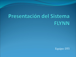 Presentación del Sistema FLYNN
