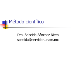 Método científico - Bioquimexperimental