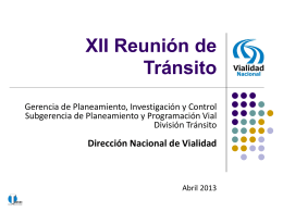 Diapositiva 1 - Dirección Nacional de Vialidad