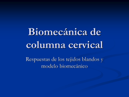 Biomecánica de columna cervical parte II