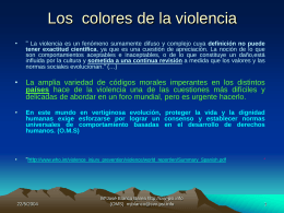 colores de la violencia