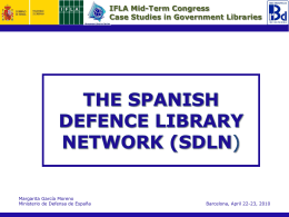 IFLA Mid-Term Congress Case Studies in Government Libraries