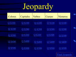 Jeopardy - Langwitches