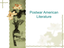 Postwar American Literature