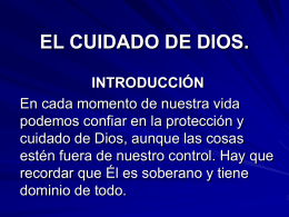 EL CUIDADO DE DIOS. - Iglesia Vida con Proposito