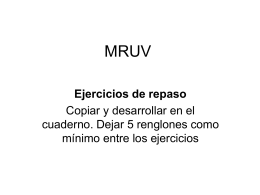 Ejercitario MRUV