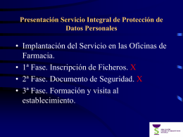 Presentación Servicio Integral de Protección de Datos Personales