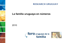 La familia uruguaya en números (hecho por empresa Research)
