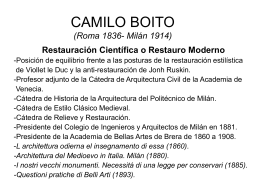 CAMILO BOITO (Roma 1836