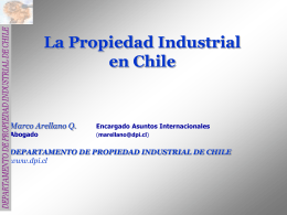 La Propiedad Industrial en Chile