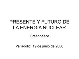 Presente y futuro de la energía nuclear