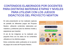 Versión ppt - Proyecto Newton