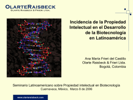 Diapositiva 1 - Instituto de Biotecnología