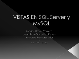 VISTAS EN MYSQL