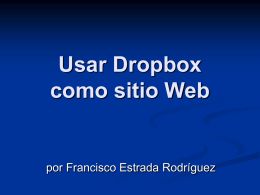 Usar Dropbox como sitio Web