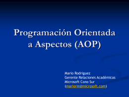 Programación Orientada a Aspectos (AOP)