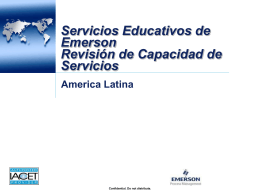 Emerson Educational Services*Capabilities Overview Presentation