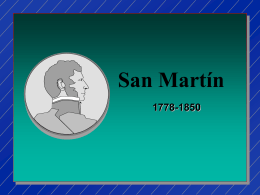 San Martín, 1778 -1850
