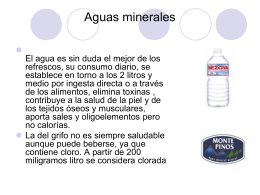 Aguas y refrescos - Escuela de hostelería de Huesca