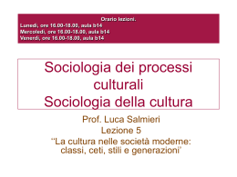 lezione 5 2010 - Università di Roma Sapienza: Facoltà di