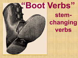 Boot Verbs