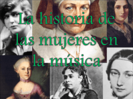 La historia de la música en la mujer