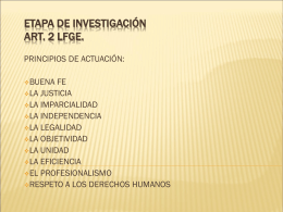 ETAPA DE INVESTIGACIÓN - Poder Judicial del Estado de Yucatán