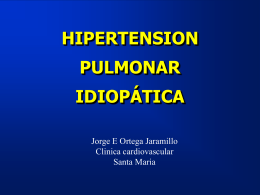 HIPERTENSION PULMONAR PRIMARIA
